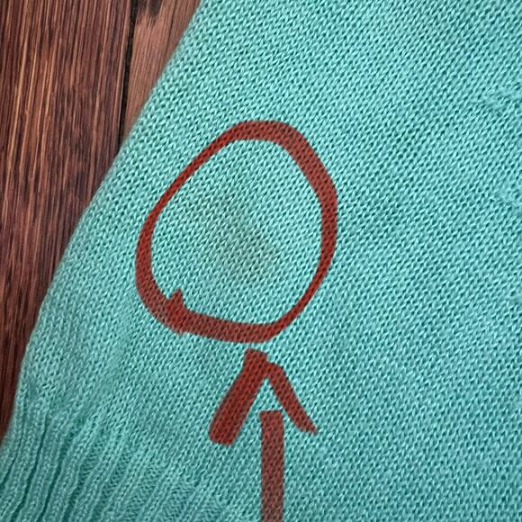 80s/90s Vintage Ms Today Mint Green Pointelle Cardigan Sweater Set Size 2 Pastel - Picture 15 of 16